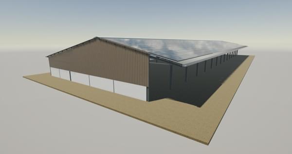 sas Goudal, construction d'un bâtiment